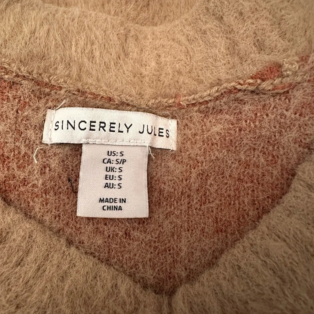 Sincerely Jules Women’s Cropped Sweater Vest size Small - Picture 6 of 10